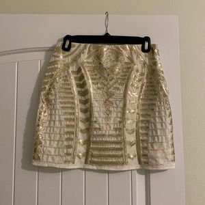 Gold beady skirt